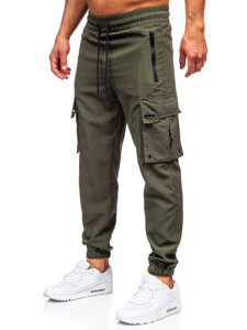 Pantalón cargo de chándal jogger para hombre verde Bolf HSS298