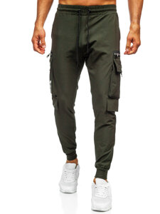 Pantalón cargo de chándal jogger para hombre verde Bolf K12