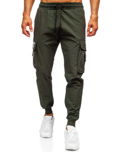 Pantalón cargo de chándal jogger para hombre verde Bolf K16