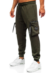 Pantalón cargo de chándal jogger para hombre verde Bolf K18