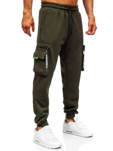 Pantalón cargo de chándal jogger para hombre verde Bolf K18