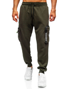 Pantalón cargo de chándal jogger para hombre verde Bolf K18