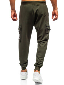 Pantalón cargo de chándal jogger para hombre verde Bolf K19