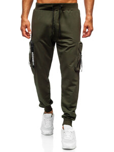 Pantalón cargo de chándal jogger para hombre verde Bolf K20