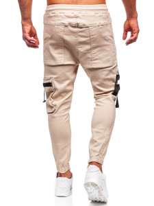 Pantalón cargo jogger para hombre beige Bolf 6685