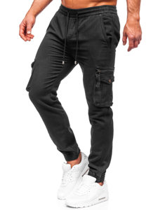 Pantalón cargo jogger para hombre negro Bolf MP0181N