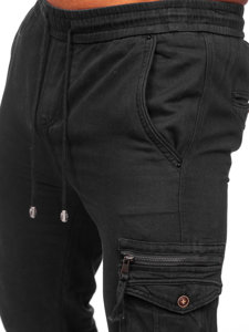 Pantalón cargo jogger para hombre negro Bolf MP0181N