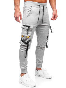 Pantalón cargo tipo jogger gris para hombre Bolf HS7162