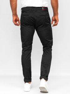 Pantalón chino de tela negro Bolf KA9810