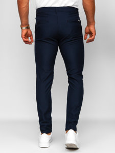 Pantalón chino de tela para hombre azul tinta Bolf 0031