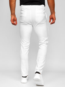 Pantalón chino de tela para hombre blanco Bolf 0055