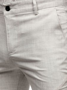 Pantalón chino de tela para hombre color beige Bolf 0015