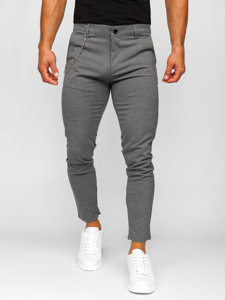 Pantalón chino de tela para hombre grafito Bolf 0059