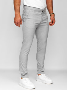 Pantalón chino de tela para hombre gris Bolf 0041