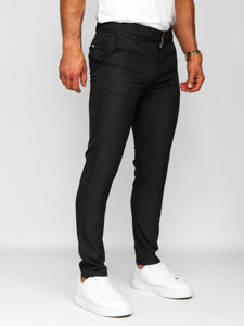 Pantalón chino de tela para hombre negro Bolf 0031