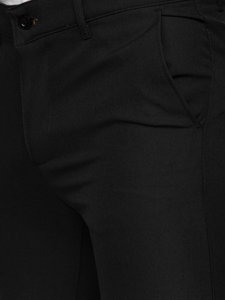 Pantalón chino de tela para hombre negro Bolf 0031