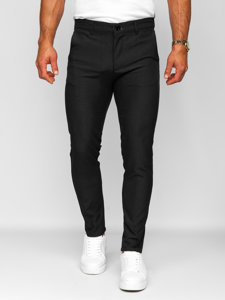 Pantalón chino de tela para hombre negro Bolf 0031