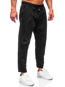 Pantalón chino de tela para hombre negro Bolf 6237