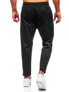 Pantalón chino de tela para hombre negro Bolf 6237