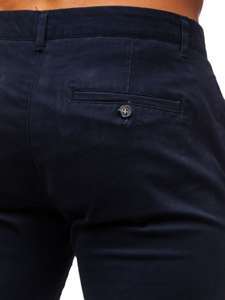 Pantalón chino para hombre azul marino oscuro Bolf 1143