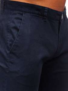 Pantalón chino para hombre azul marino oscuro Bolf 1143