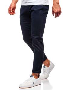 Pantalón chino para hombre azul marino oscuro Bolf 1143