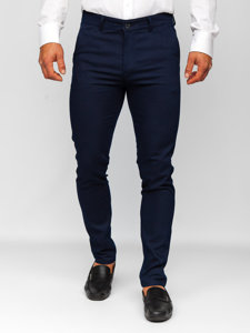 Pantalón chino para hombre azul oscuro Bolf 5000-2