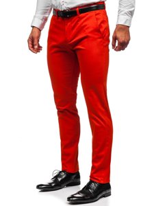 Pantalón chino para hombre naranja oscuro Bolf 1143