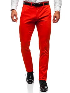 Pantalón chino para hombre naranja oscuro Bolf 1143