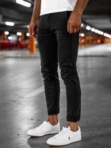 Pantalón chino para hombre negro Bolf 1146