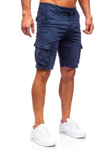 Pantalón corto cargo para hombre color azul oscuro Bolf YF2221