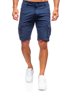 Pantalón corto cargo para hombre color azul oscuro Bolf YF2225