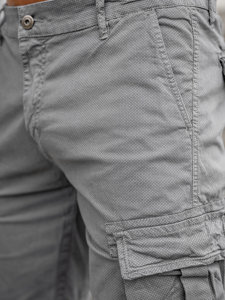 Pantalón corto cargo para hombre color gris Bolf YF2225