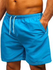 Pantalón corto de baño para hombre azul Bolf HN101