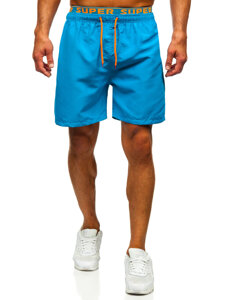 Pantalón corto de baño para hombre azul Bolf HN122