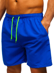 Pantalón corto de baño para hombre azul medio Bolf HN123