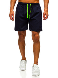 Pantalón corto de baño para hombre azul oscuro Bolf HN123