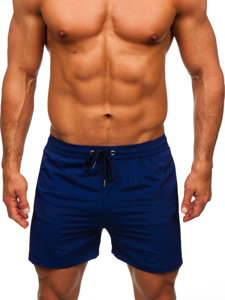 Pantalón corto de baño para hombre azul oscuro Bolf XL018