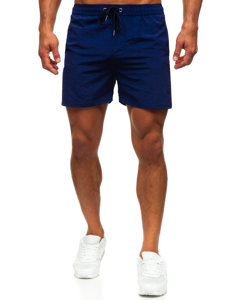 Pantalón corto de baño para hombre azul oscuro Bolf XL018