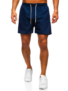 Pantalón corto de baño para hombre azul oscuro Bolf XL020