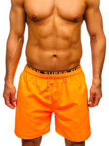 Pantalón corto de baño para hombre naranja Bolf HN122