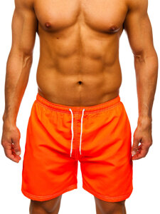 Pantalón corto de baño para hombre naranja oscuro Bolf HN101