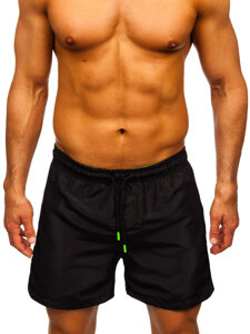 Pantalón corto de baño para hombre negro Bolf HM972