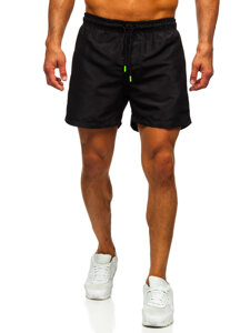 Pantalón corto de baño para hombre negro Bolf HM972