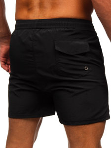 Pantalón corto de baño para hombre negro Bolf XL018