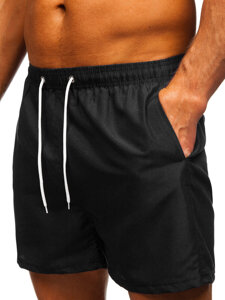 Pantalón corto de baño para hombre negro Bolf XL020