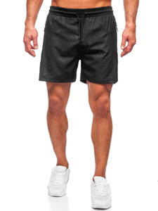 Pantalón corto de baño para hombre negro y verde Bolf 7713