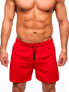 Pantalón corto de baño para hombre rojo Bolf 7700