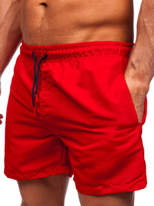 Pantalón corto de baño para hombre rojo Bolf 7729