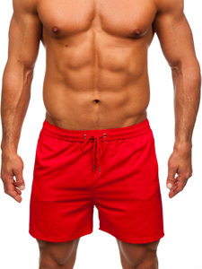 Pantalón corto de baño para hombre rojo Bolf XL018